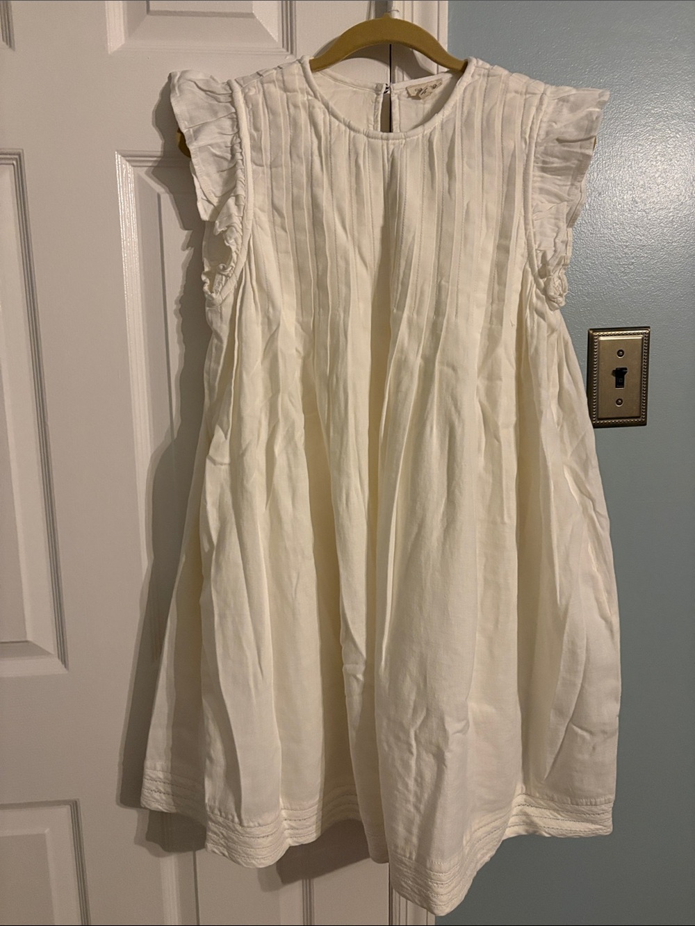 Pilcro Jade 100% Cotton Pintucked Dress